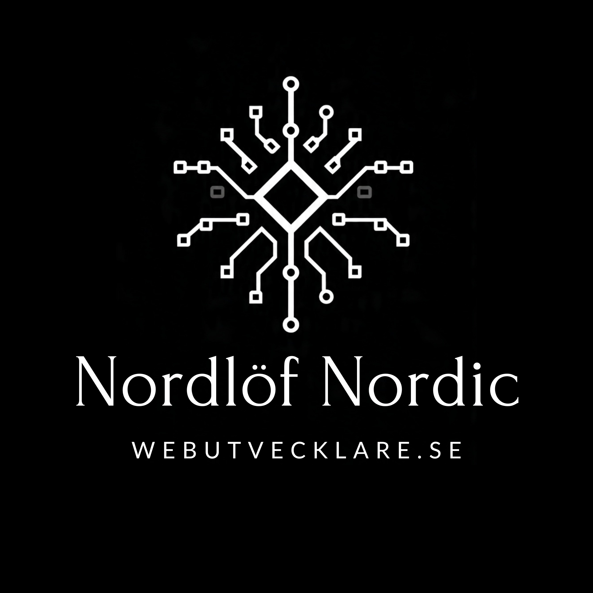 Nordlöf Nordic logga för hemsidor och webbutveckling i Sverige